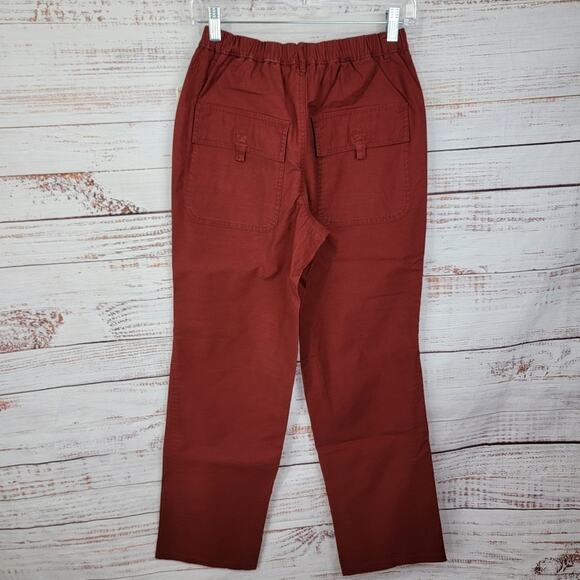 Free People Movement High Waist Cargo Garnet Red Voyage Utility Pants Size Small - Picture 4 of 16